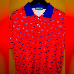 Folds Of Honor Golf Polo Shirt Mens Sz XXL 2XL USA Tennessee State Mint Poly